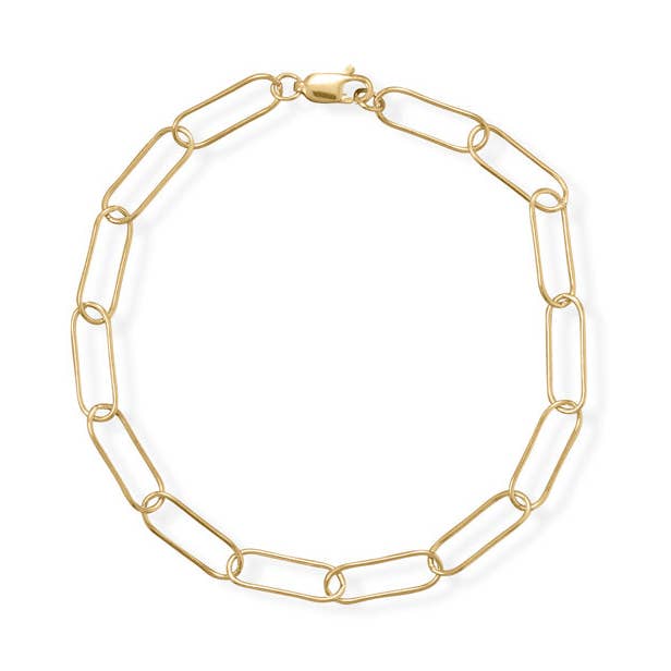 Bracelet en forme de trombone rempli d'or 14/20 de 8 po pour la vente par Silver Stars Collection