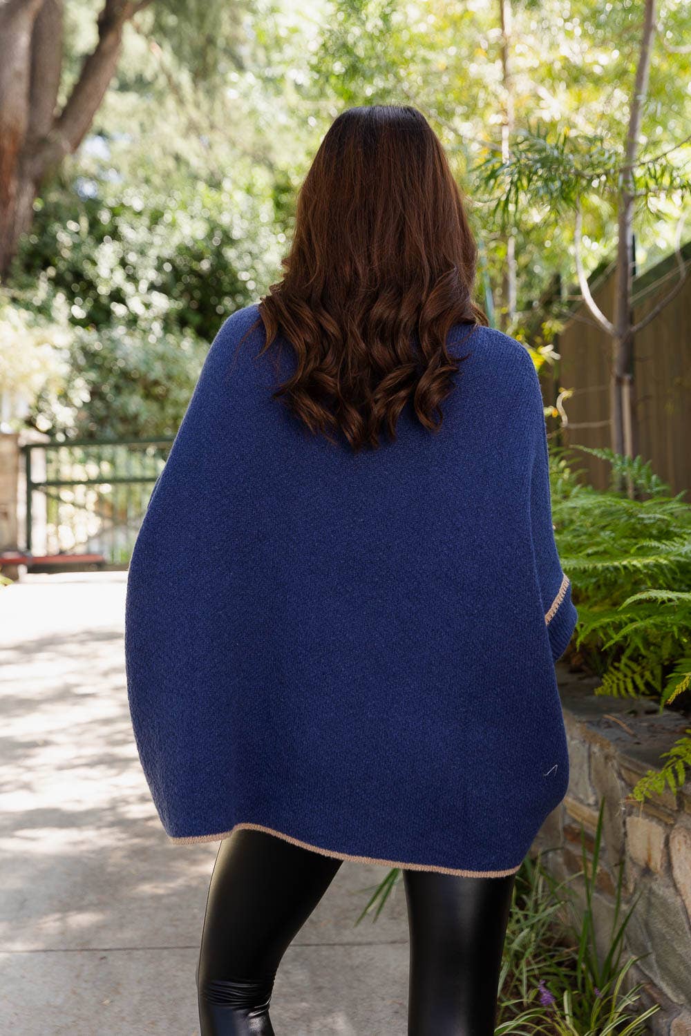 Leto Accessories - Wholesale Poncho - Women's - 🐢 Cozy Turtle Neck Poncho With Arm Holes13