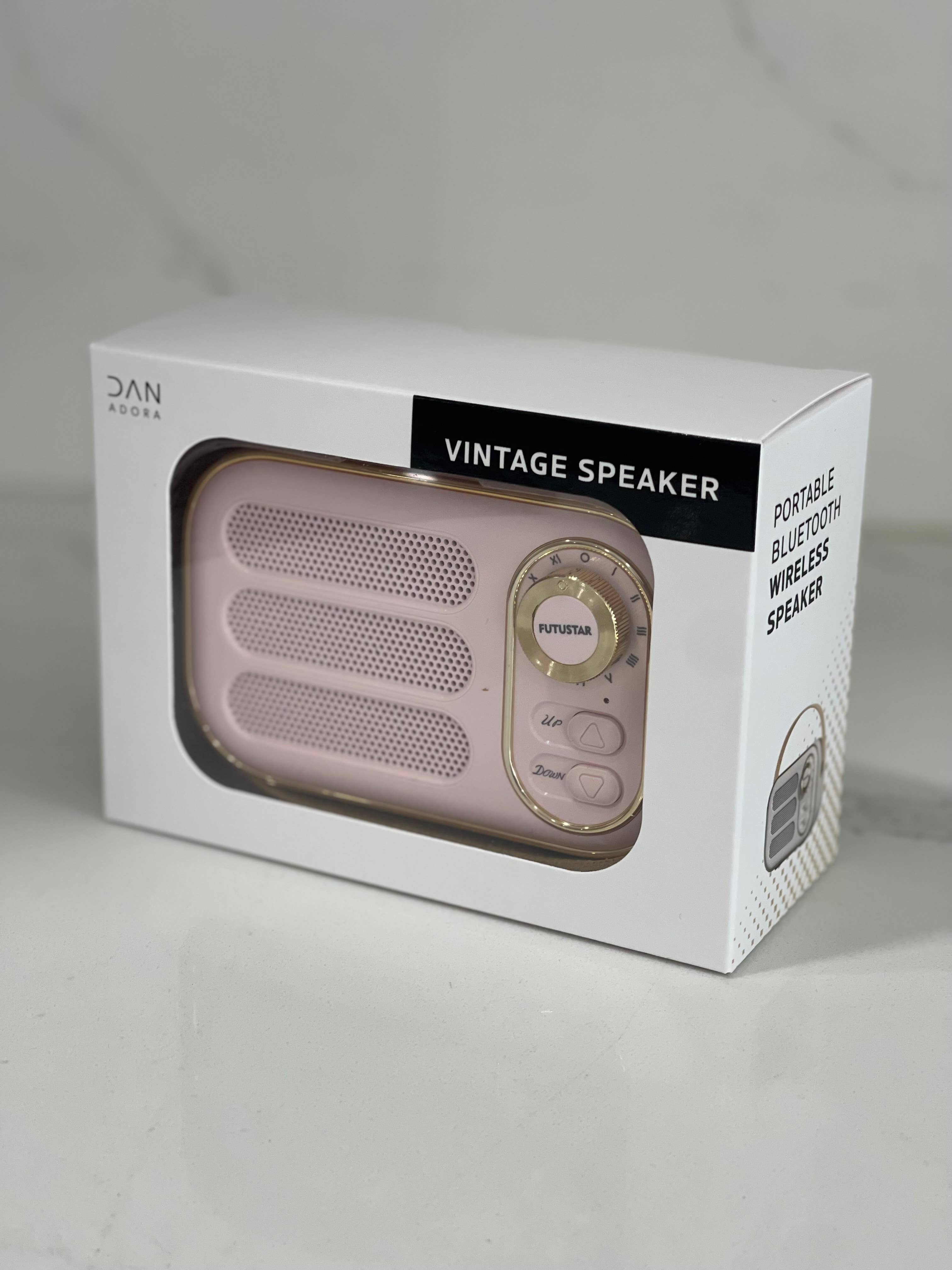 Dan Adora - Wholesale Luidsprekers/speakers - Vintage draadloze speaker - lichtblauw2