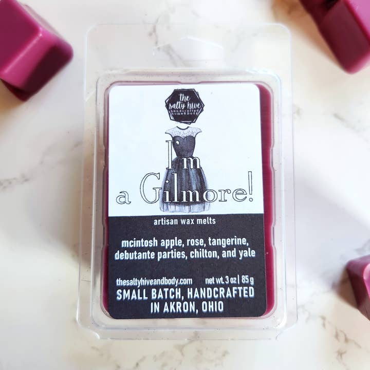 I'm A Gilmore! wax melts, apple, rose, home fragrance for wholesale by the salty hive home & body llc