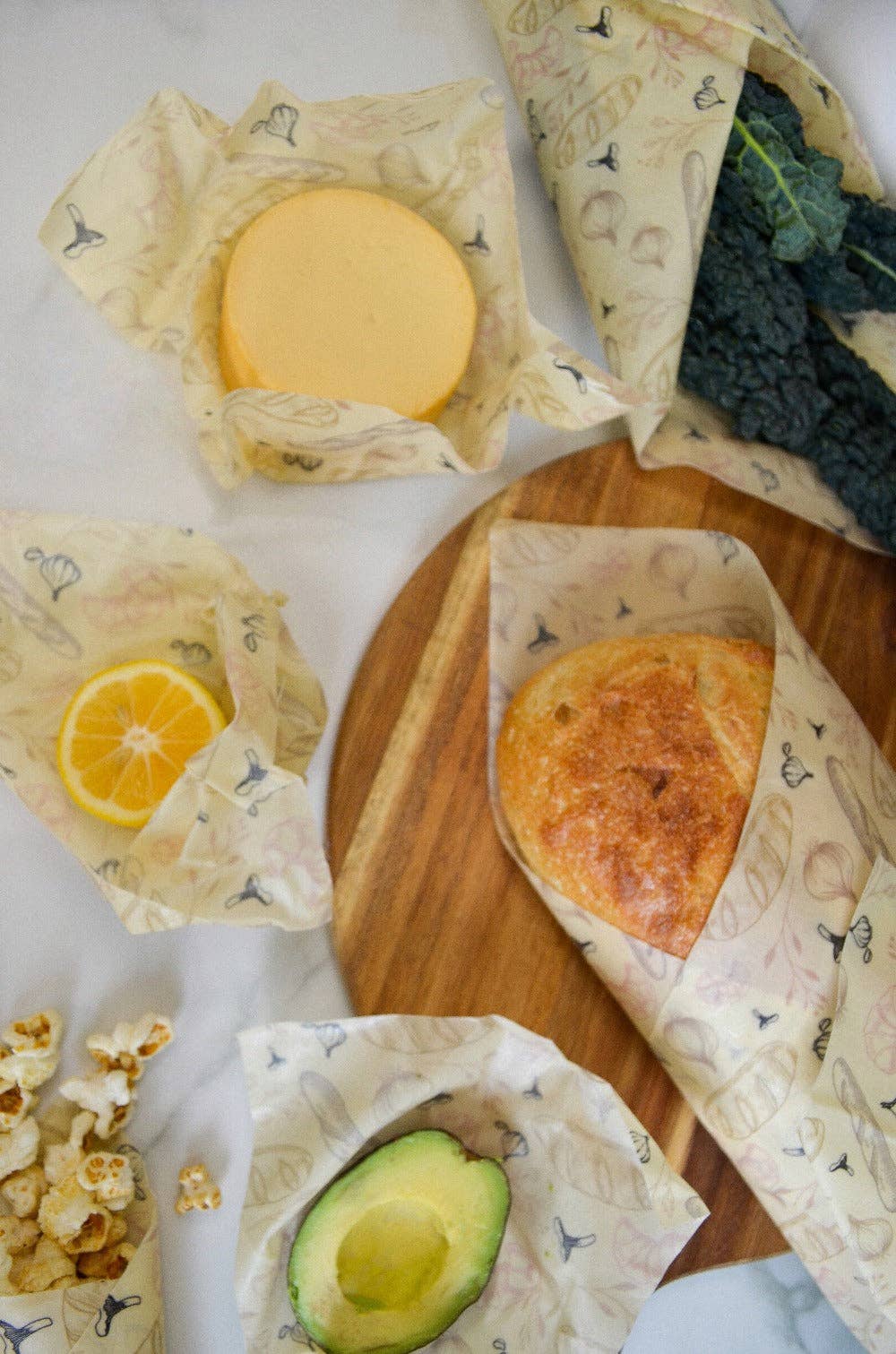 Me Mother Earth - Wholesale Food Storage Wrap/Bag - Eco-Friendly Plant-Based Wax Food Wrap Roll- 5ft1