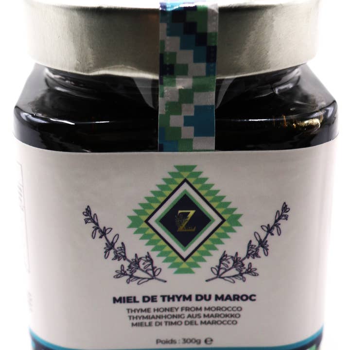 Zayti L.T.D.M - Vendita all'ingrosso Miele - Miele di Timo del Marocco 300 g - Un miele raro e unico