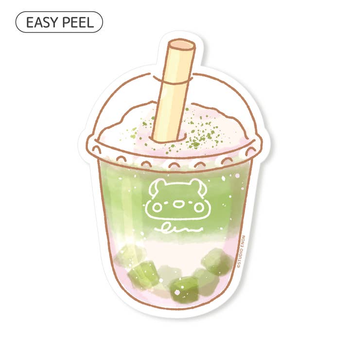 Matcha Latte Sticker for wholesale by Studio Enon