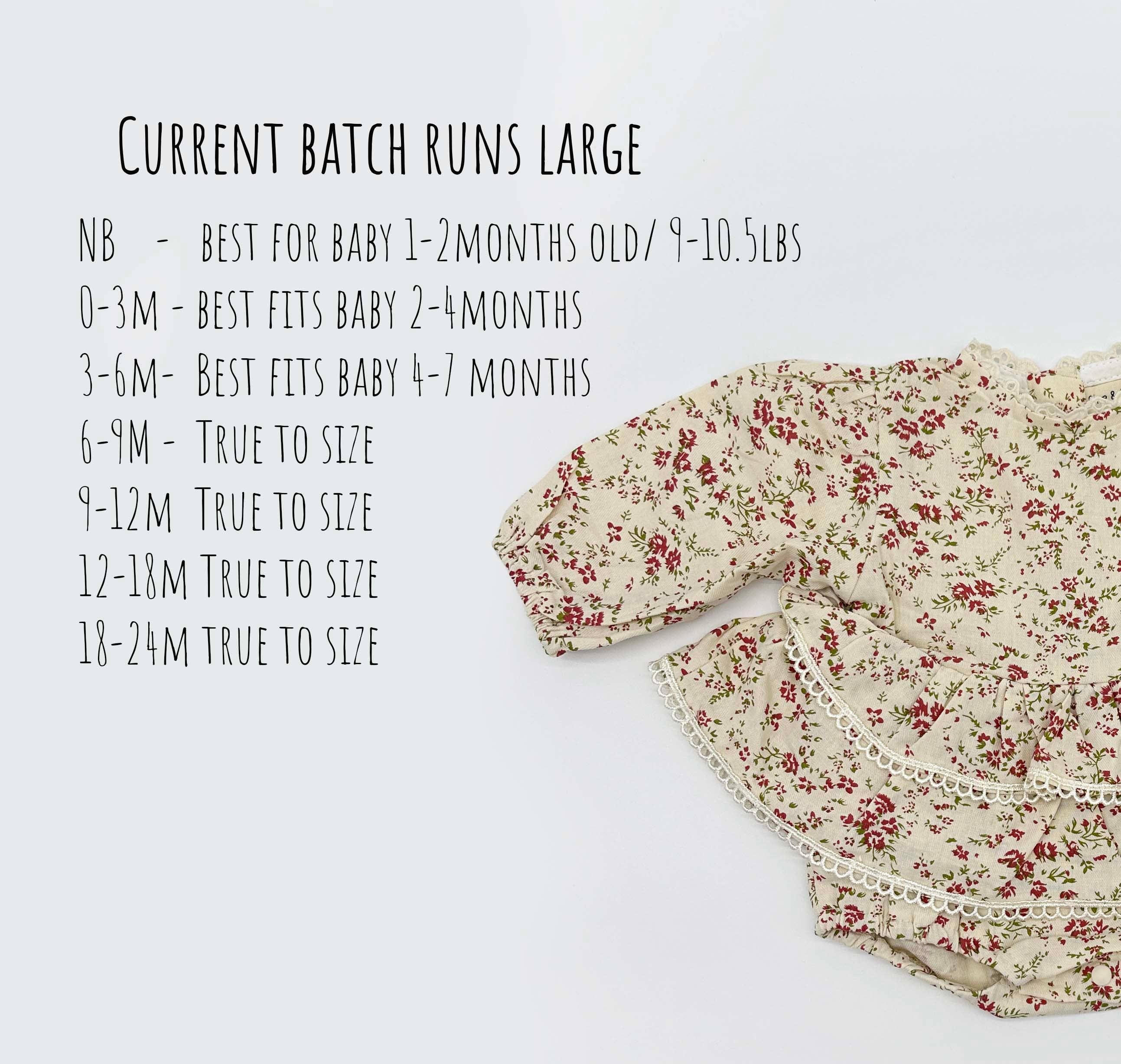 OLIVE & CRADLE - Venta al por mayor Conjunto de ropa - Bebés - Mono Floral Bella9