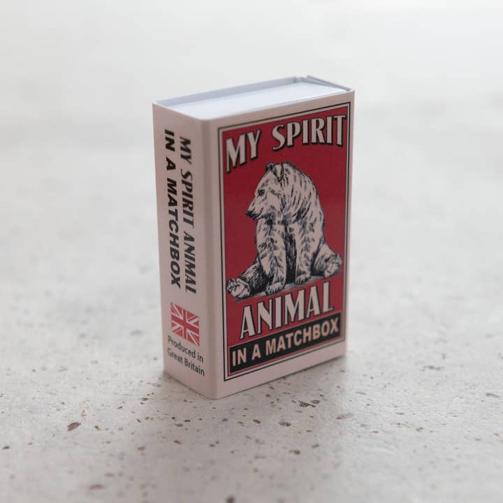 Marvling Bros Ltd - Wholesale Gag Gift/Novelty Gift - Wool Felt Bear Spirit Animal Gift In A Matchbox