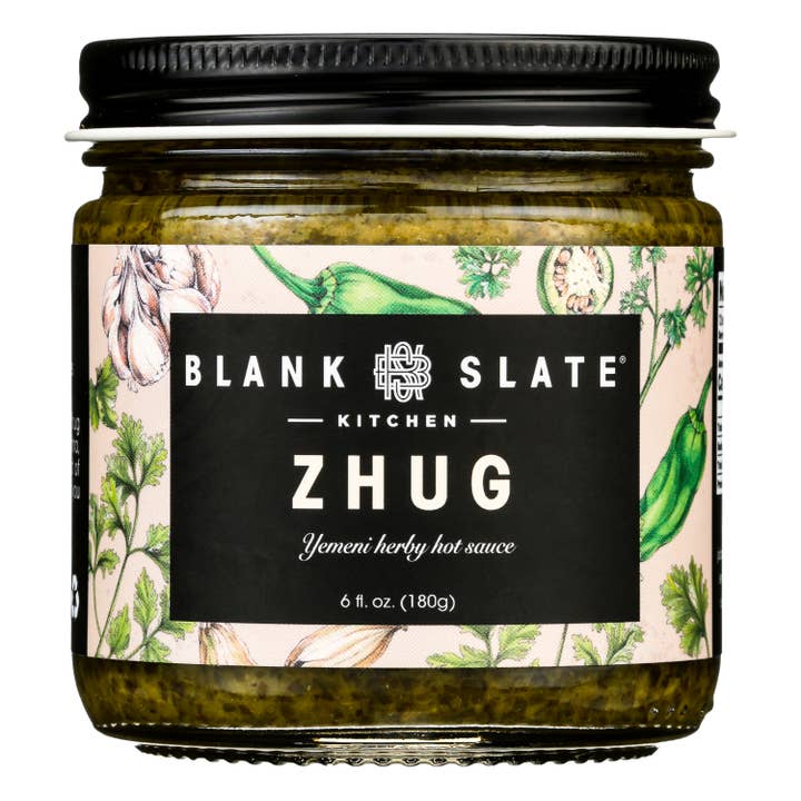 Blank Slate Kitchen - Wholesale Hot Sauce - Zhug - Herby Hot Sauce (Middle Eastern chimichurri)
