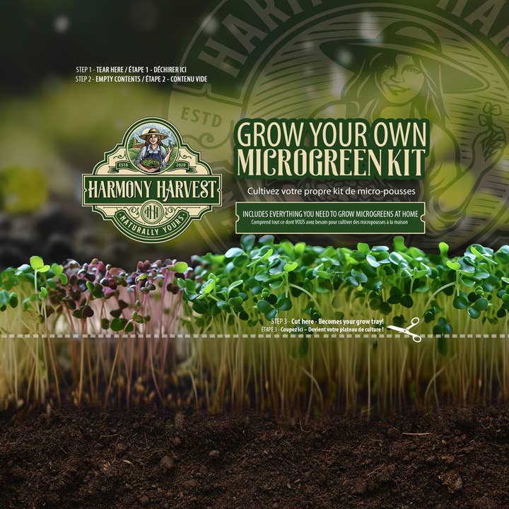 Harmony Harvest - Wholesale Plant Seeds - Radish Microgreen Grow Kit