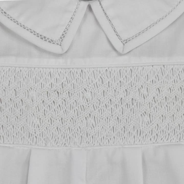 Petit Ami & Zubels - Wholesale Bodysuit (Non-Footed) - Baby - Diamond Smocked Romper5