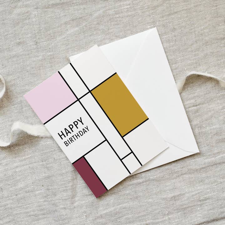 Greeting card · Happy Birthday (Rose Square) for wholesale by Leo La Douce GmbH