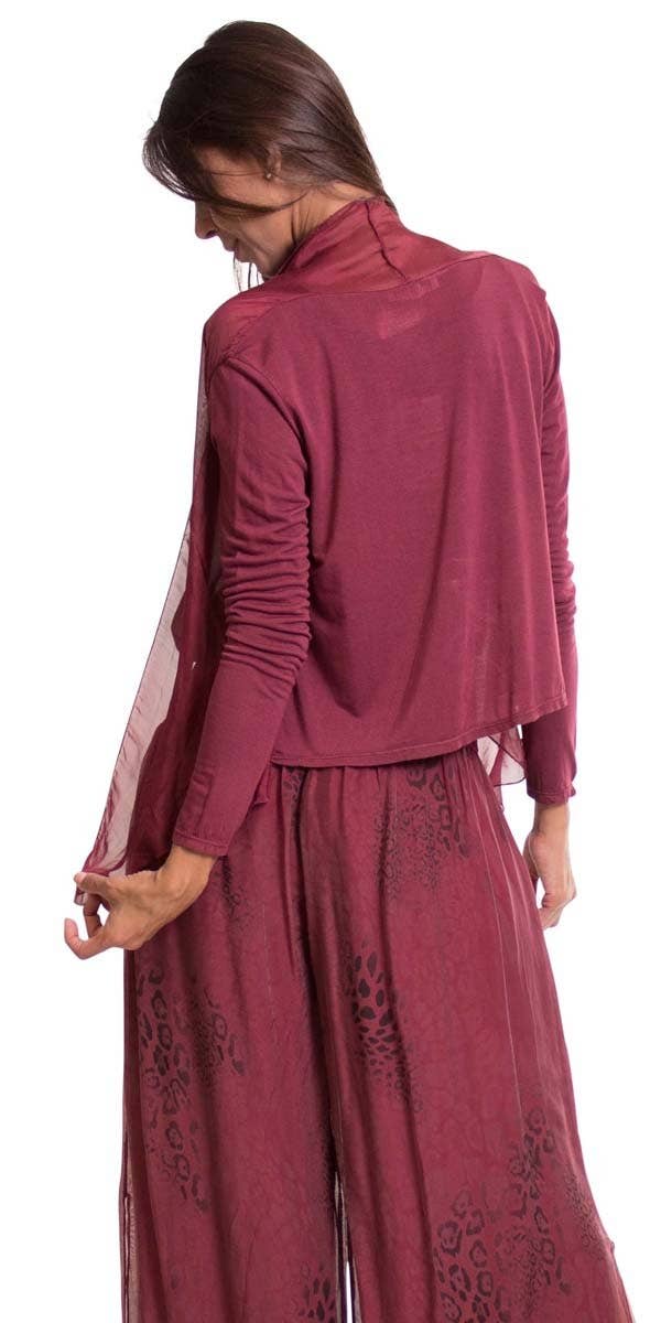 Gigi Moda - Wholesale Cardigan - Women's - Silk Front Cardigan1