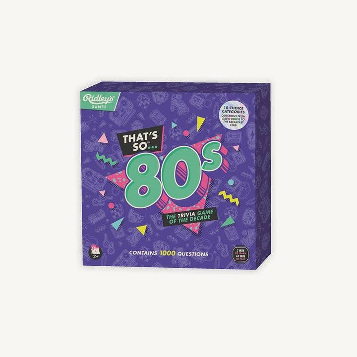 Chronicle Books - Wholesale Card Game - That's So 80s Quiz