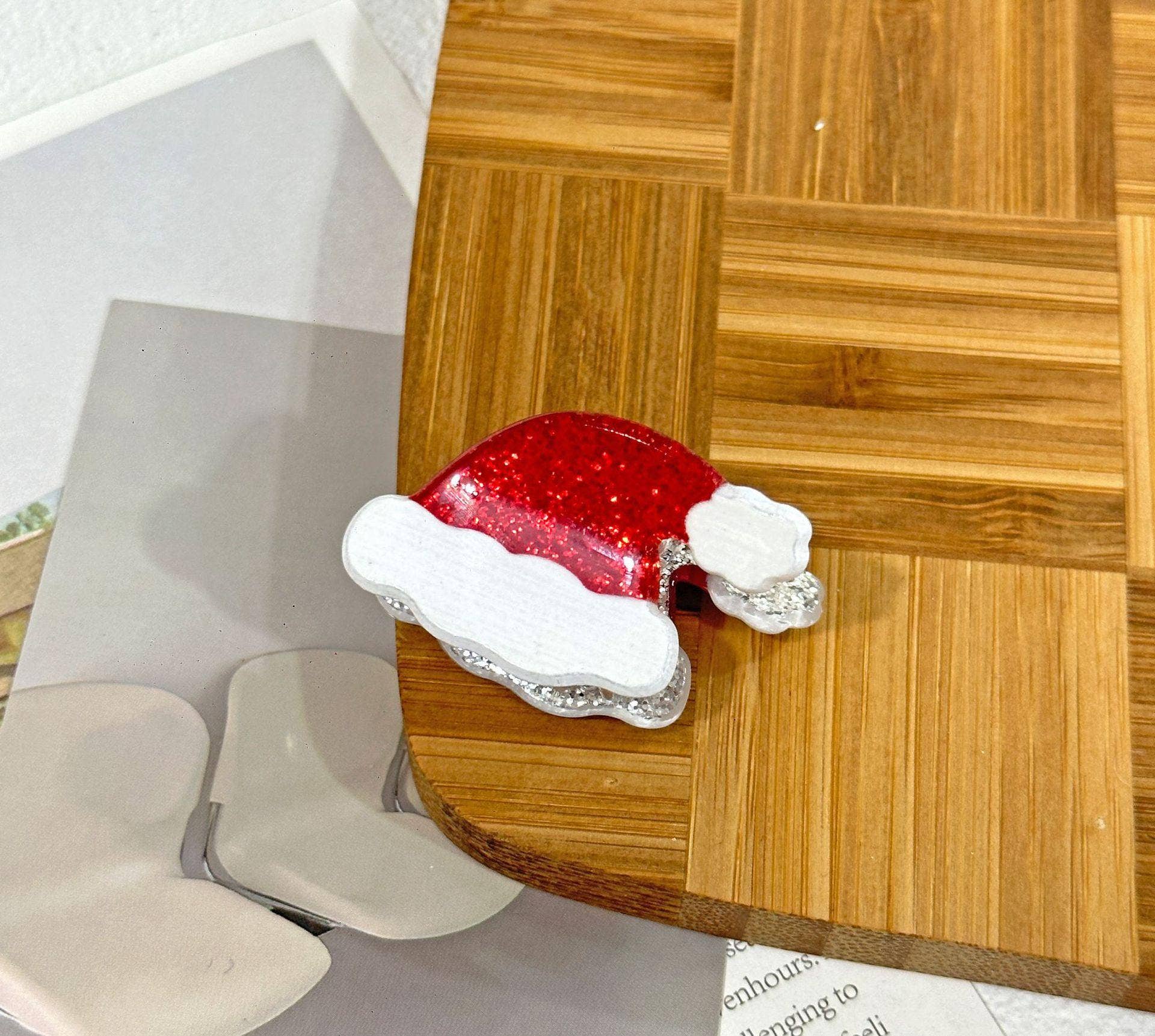 SoapElenGlen – wholesale Hair clip – Women’s – Mini Glitter Christmas Themed  Hair Claw Clips5