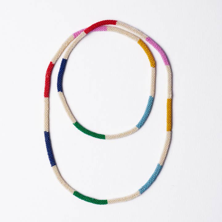 Allie Lange Kralenketting Multi Groothandel voor wholesale door INK + ALLOY