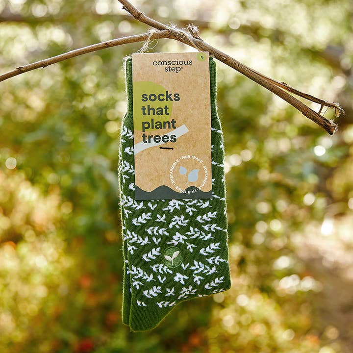 Conscious Step - Wholesale Socks - Unisex - Socks that Plant Trees (Green Branches)2