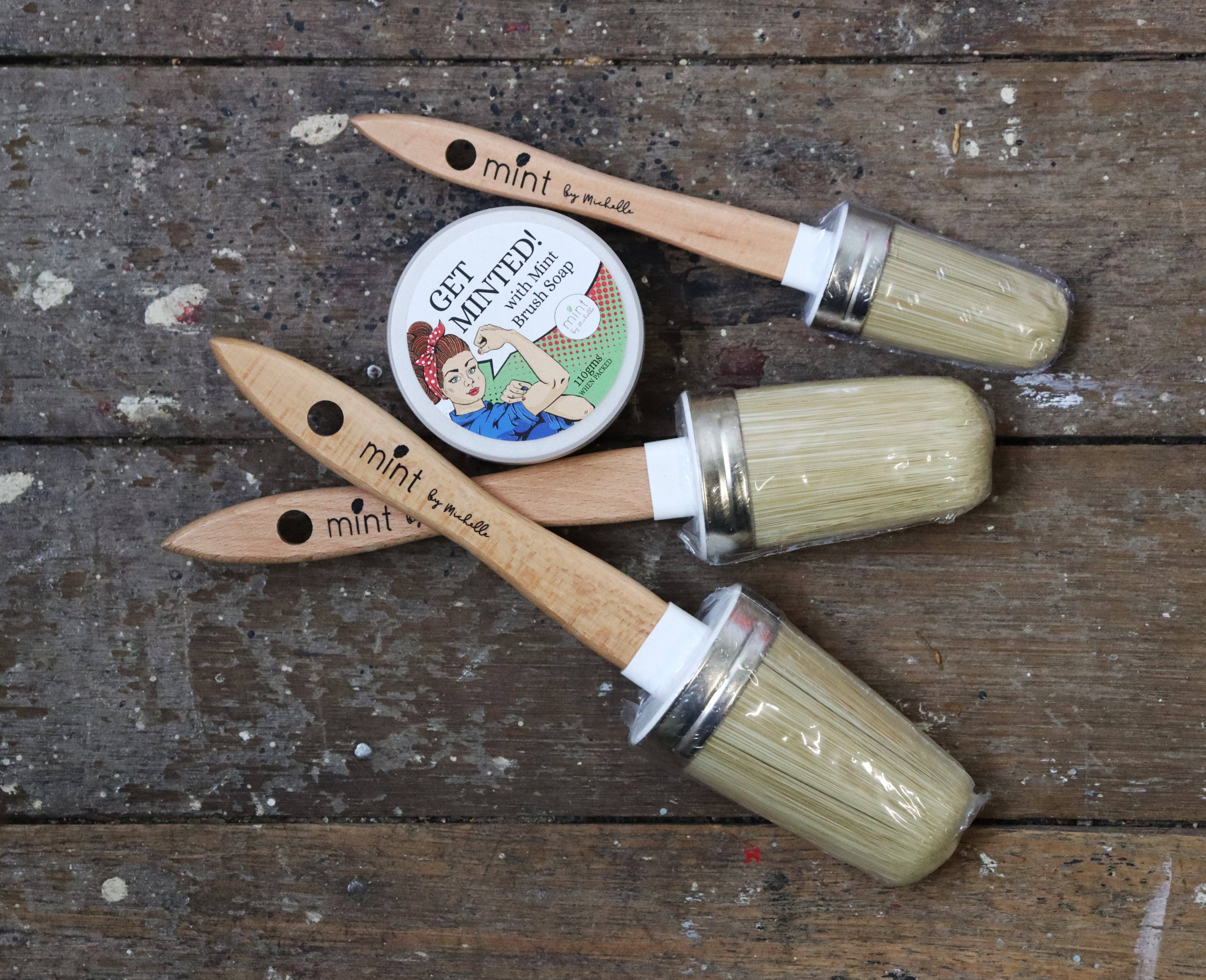 Mint by Michelle - Venta al por mayor Pinceles de pinturas/ceras - Paquete de Valor de Cepillos de Menta1