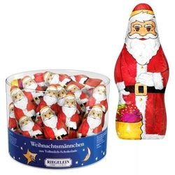 LS GROUP - Vente Barre chocolatée - Pères Noël en Chocolat au Lait – 12g / 5 cm0