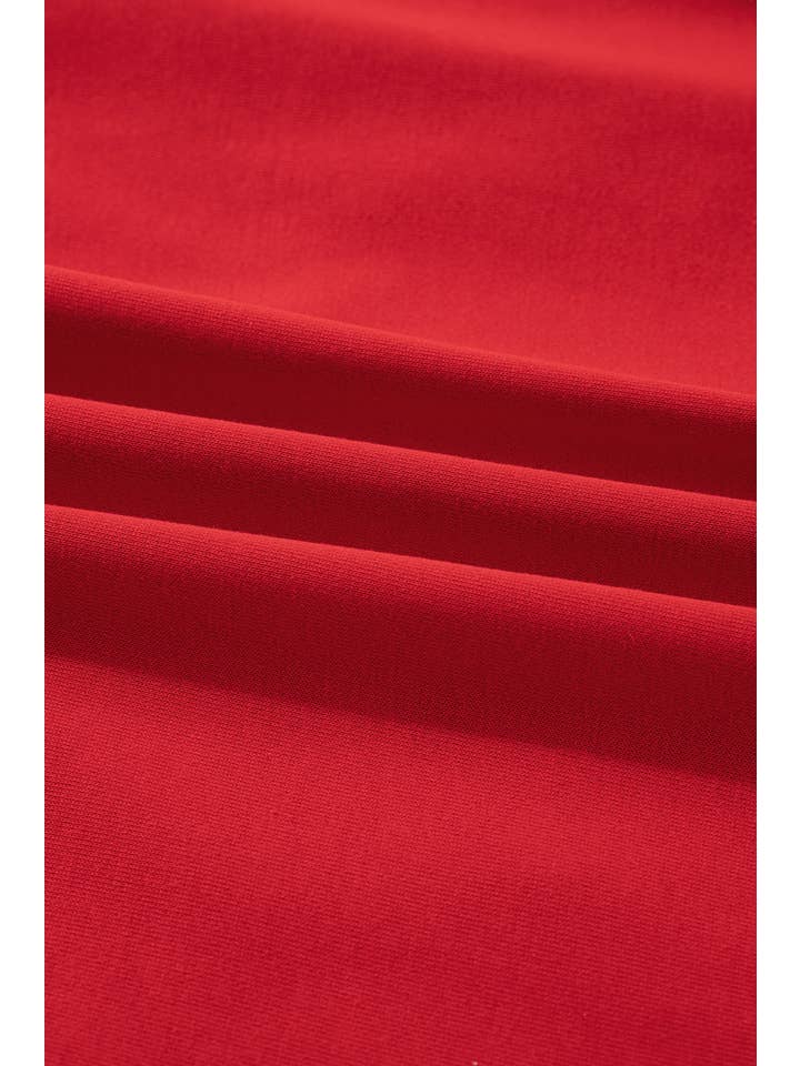 Fiery Red Christmas Merry Script Holiday Sweatshirt for wholesale on Faire5