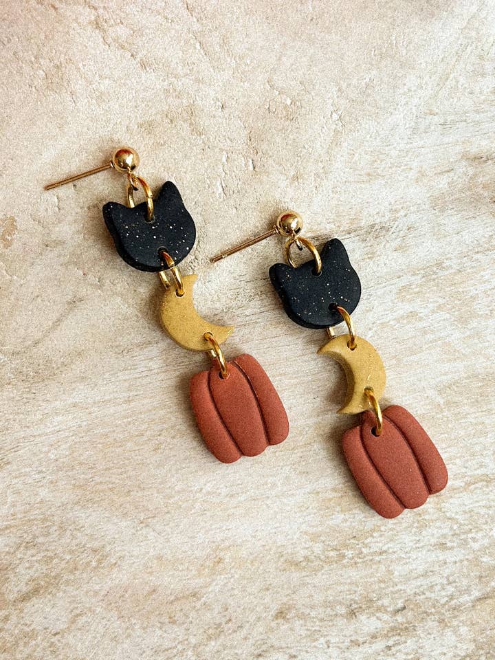 Halloween baumelt für den Großhandel von hunterclayco | Polymer Clay Earrings