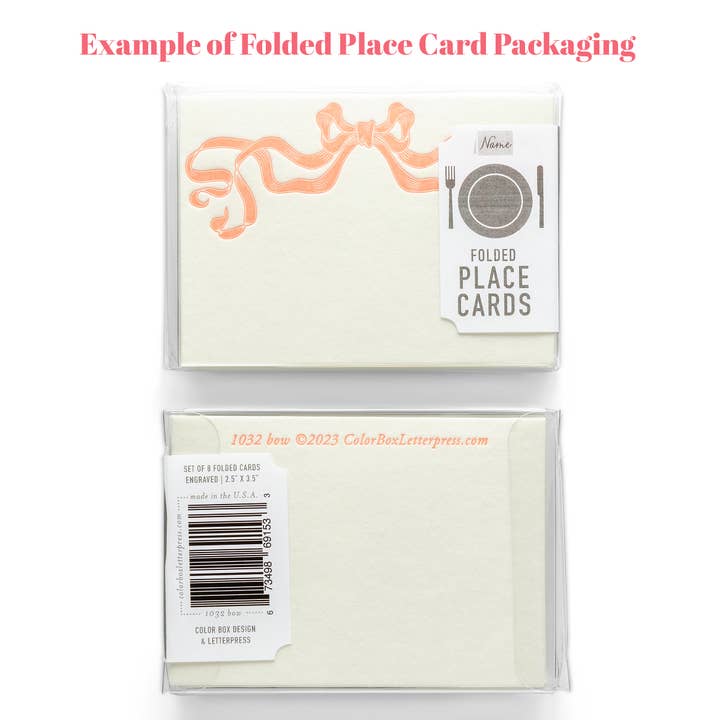 Color Box Design & Letterpress – Großhandel Platz-/Tischkarte – Gefaltete Tischkarten | Fair Isle | Weihnachtsfeiertage