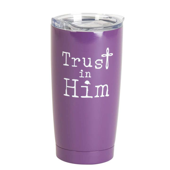 Tumbler Trust In Him Purple 20 oz for wholesale by Dicksons