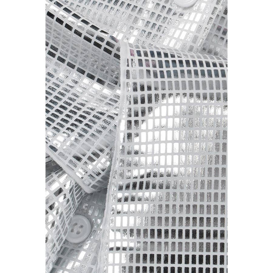 Paperdoll - Vendita all'ingrosso Vestito - Donna - Mini abito a camicia trasparente con paillettes e glitter7