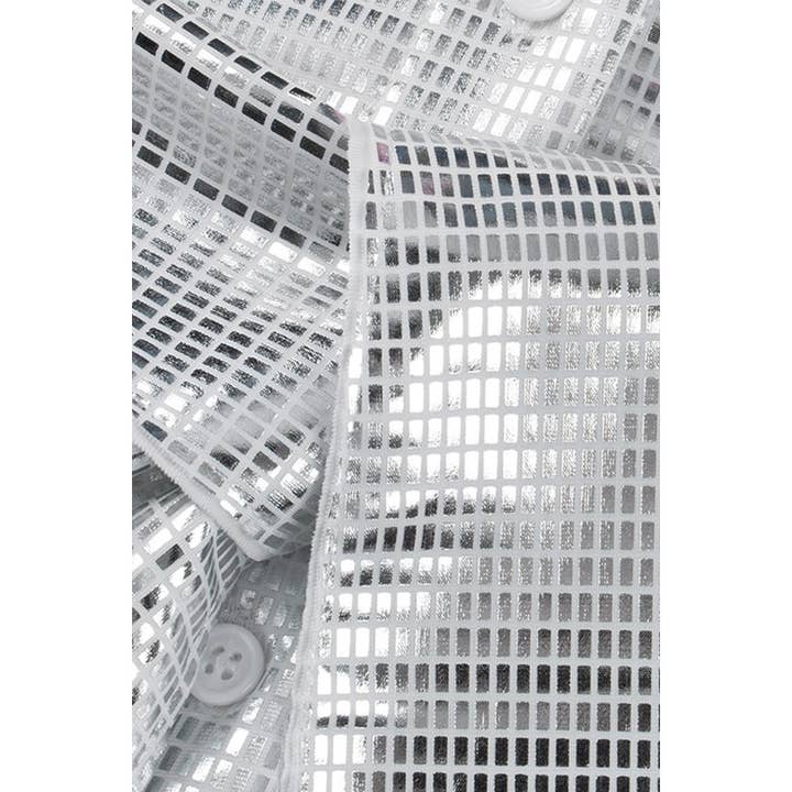 Paperdoll - Vendita all'ingrosso Vestito - Donna - Mini abito a camicia trasparente con paillettes e glitter7