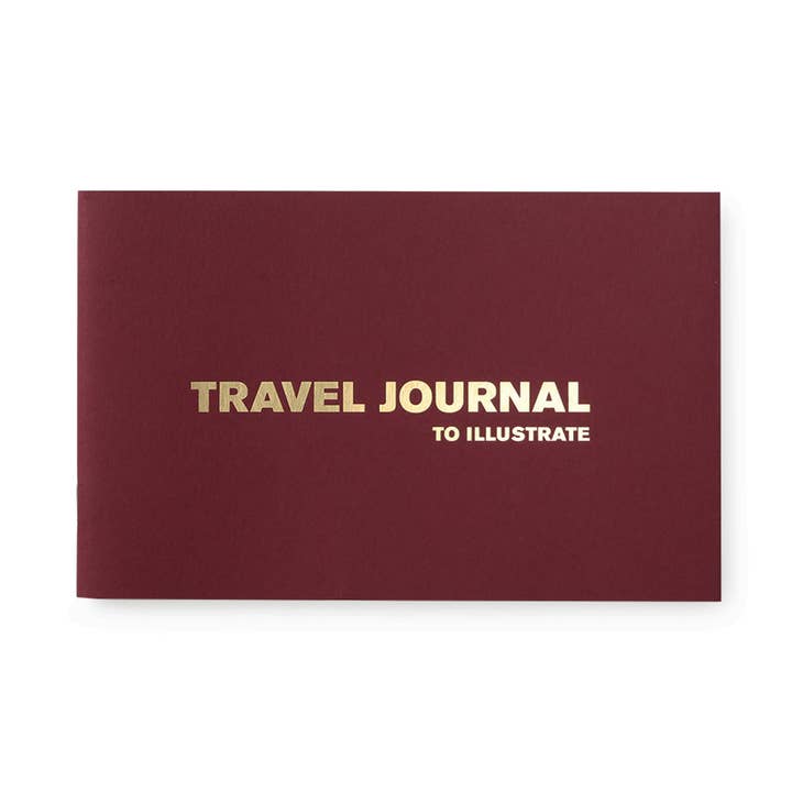 Travel diary - burgundy travel journal - English language for wholesale by Supereditions