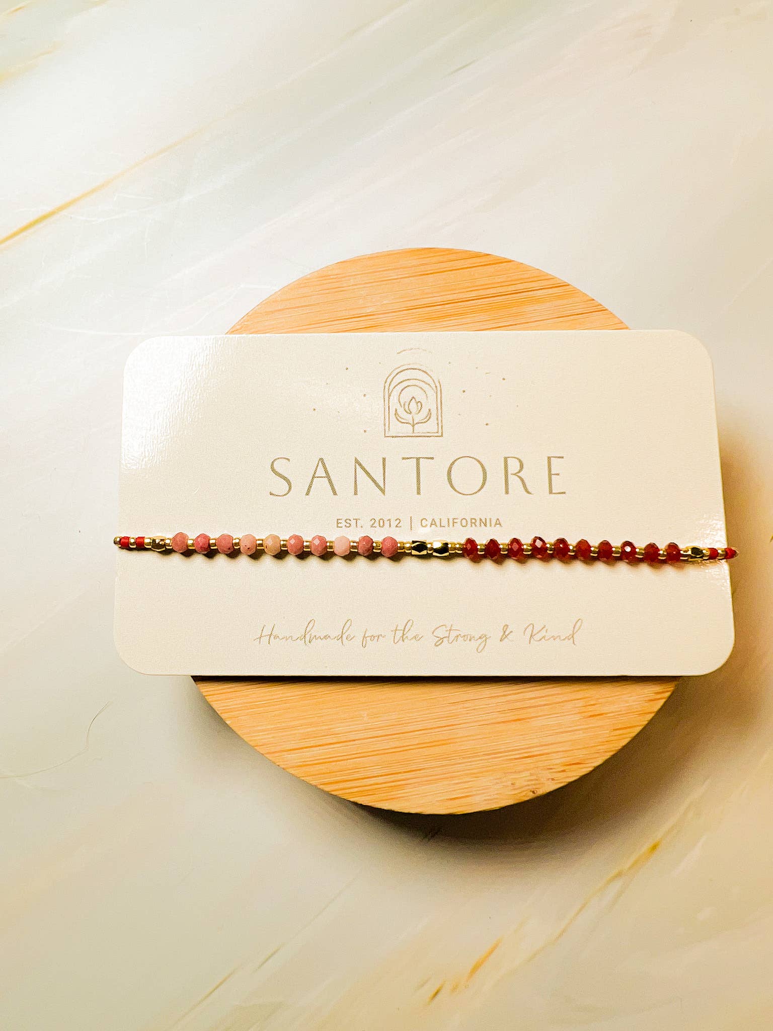 Santore Jewelry Company - Wholesale Beaded Bracelet - Lulu: Gemstone and Seed Bead Thread Bracelet - Adjustable8