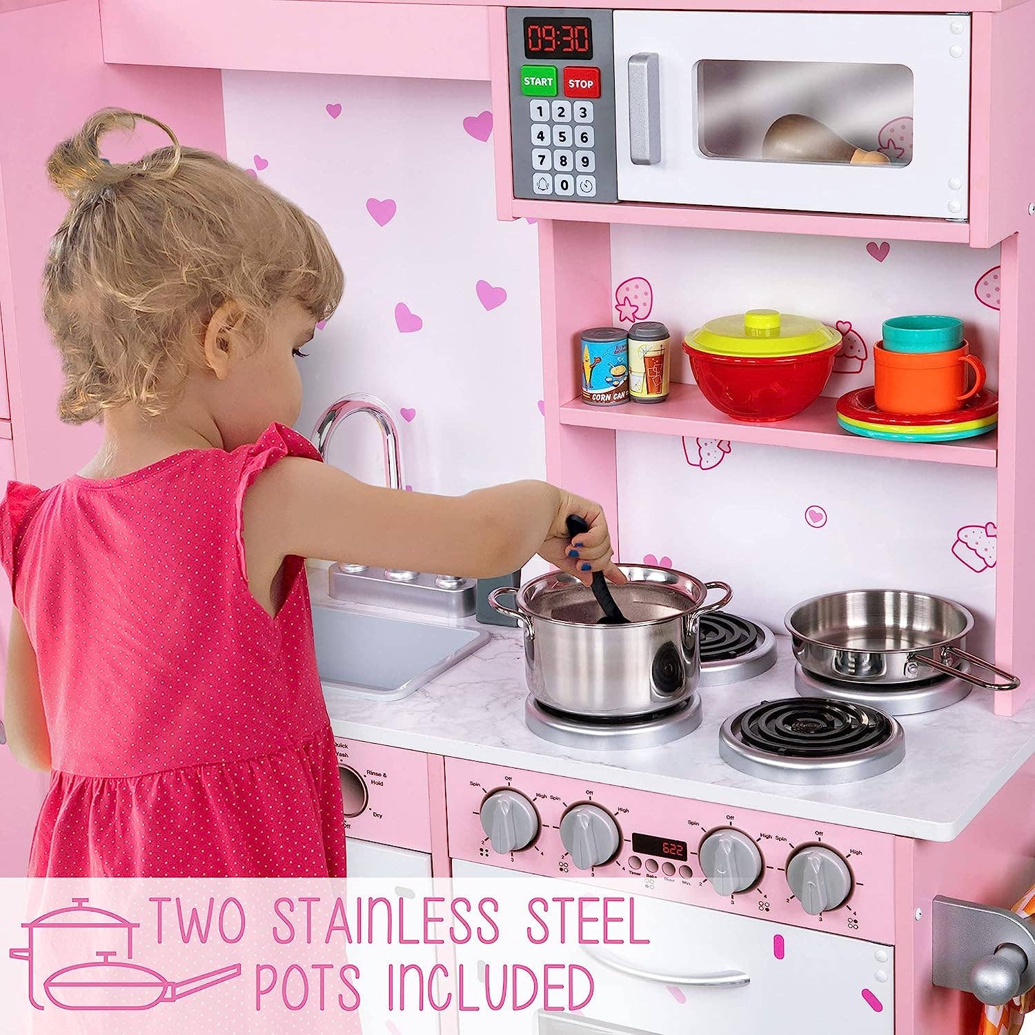 Jumbl - Wholesale Toy Set - Kids - Kids Kitchen Set, Pretend Wooden Kitchen Playset6