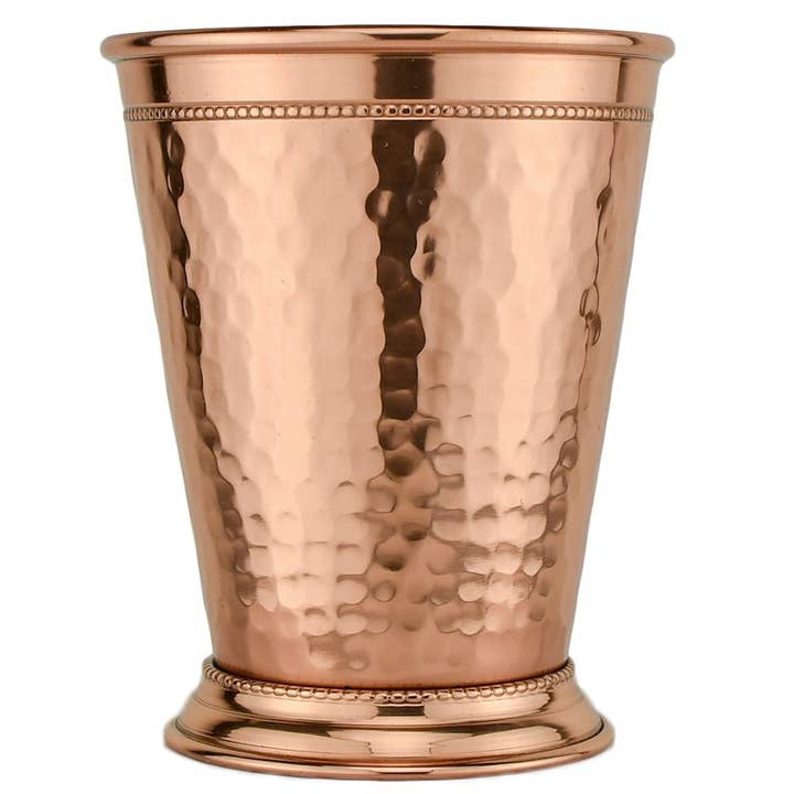 Prince of Scots - Wholesale Cocktail/Liquor Glass - Prince of Scots 100% Pure Hammered Copper Mint Julep Cup