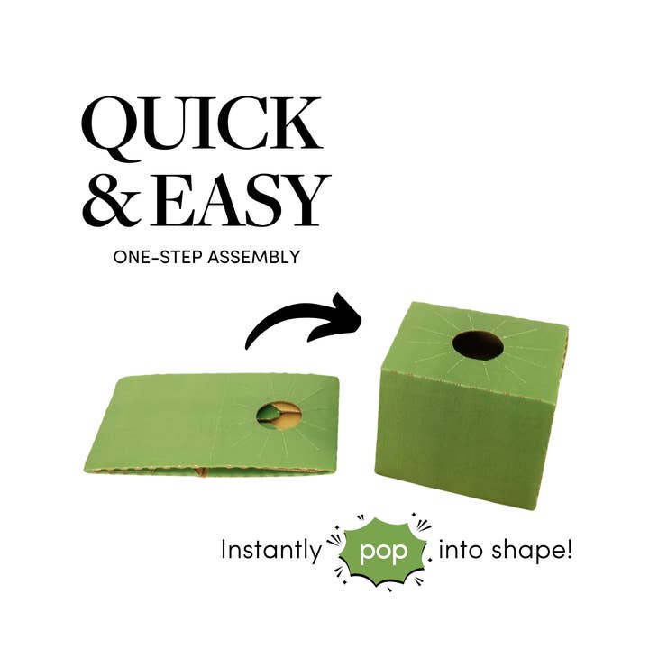 Jacobson - Wholesale Gift Box - 100PK - 5.5"L Pop Up Floral Delivery Box for Vase Transport