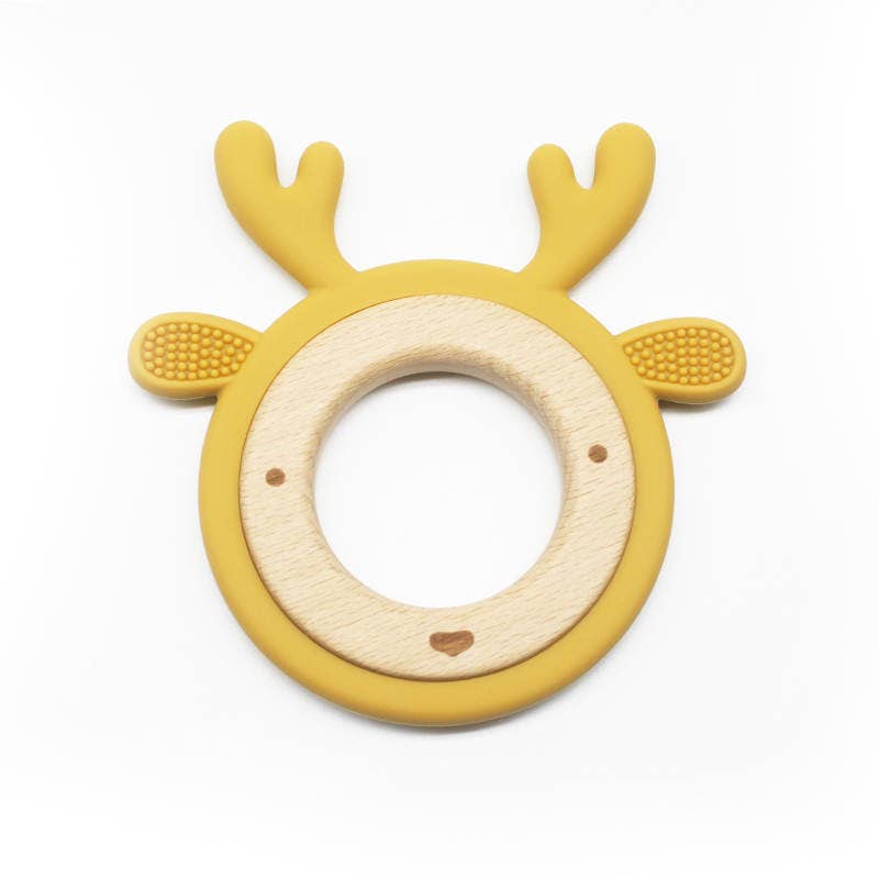 Boho + Babe - Wholesale Teether (Not Clip-On) - Baby - Reindeer Teether. Holiday/Christmas Baby Gift.0