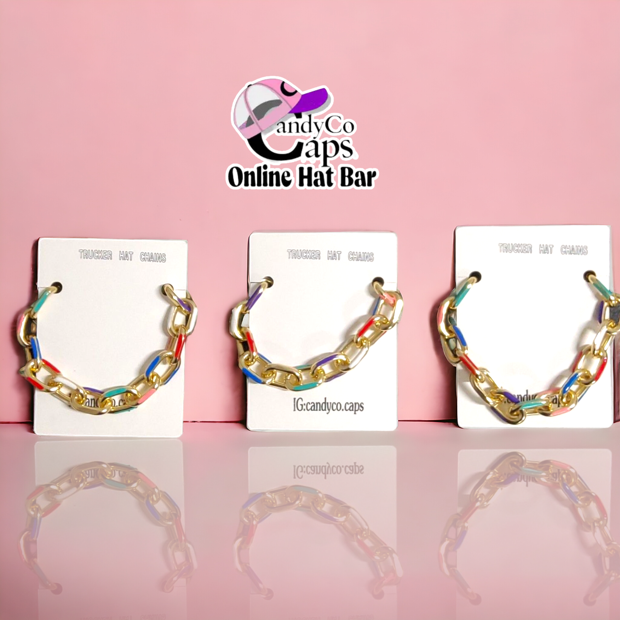 The Candy Collections - Wholesale Hat Accessory - Women's - Online Trucker Chain hat bar personalization supplies brooch4
