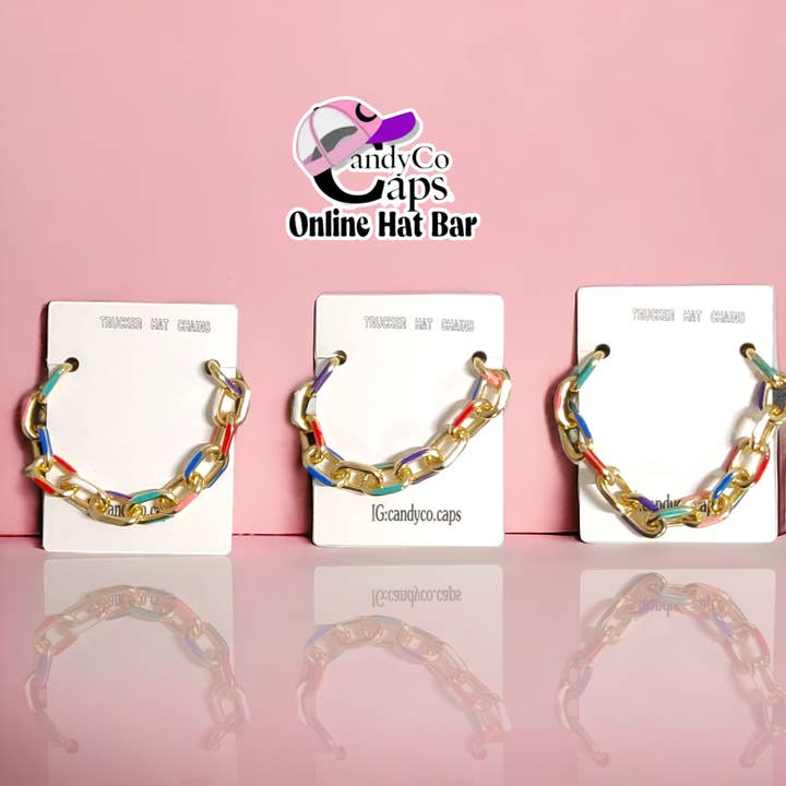 The Candy Collections - Wholesale Hat Accessory - Women's - Online Trucker Chain hat bar personalization supplies brooch4