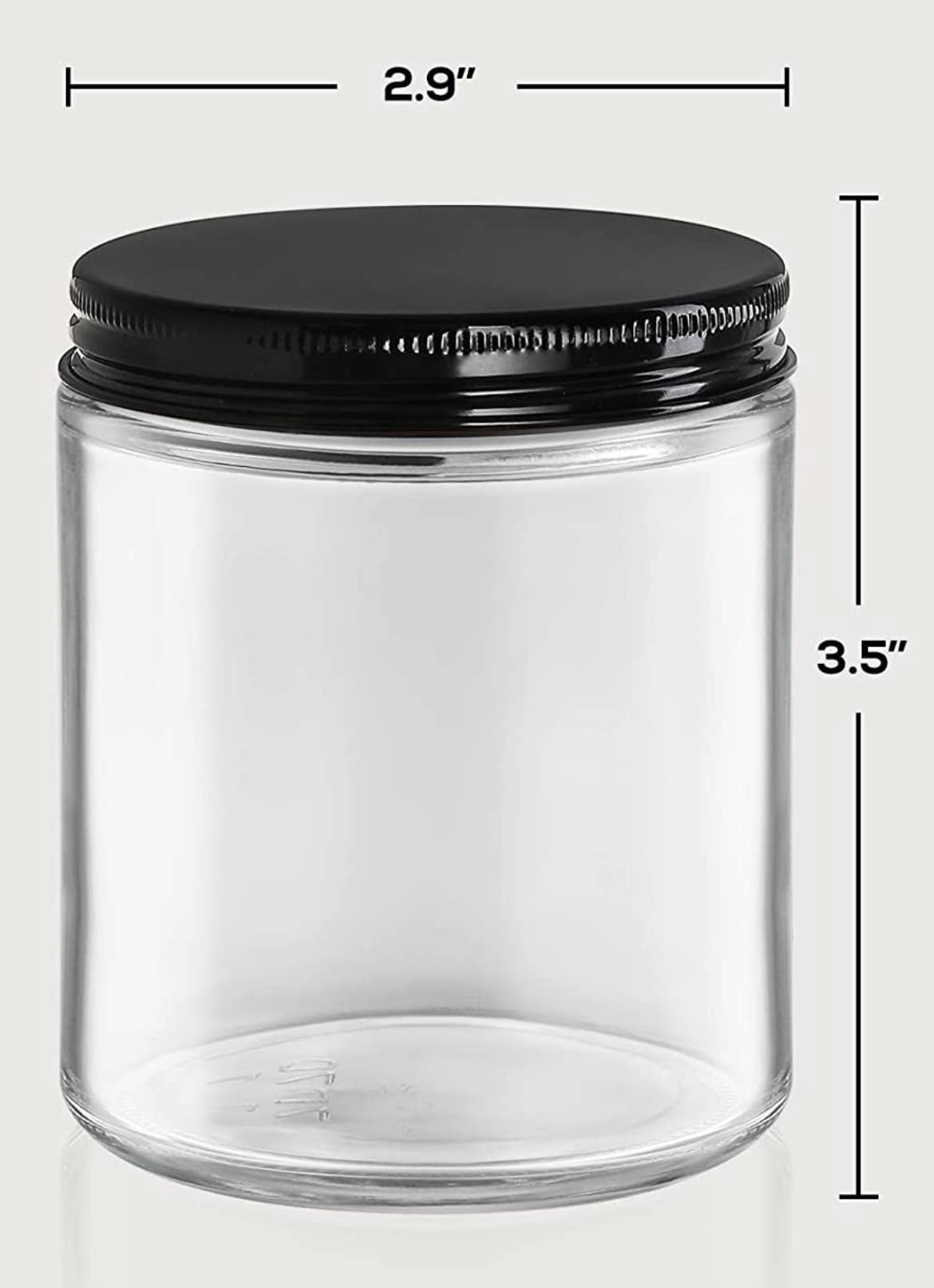 Gordon Craftworks - Vendita all'ingrosso Candela in vasetto - Candele Clear Private Label – Barattolo da 8 oz1