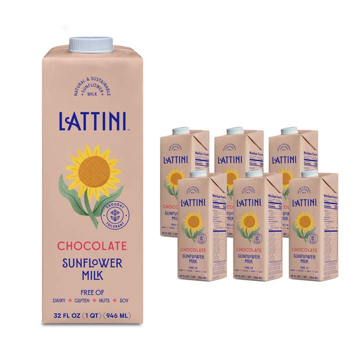 Lattini - Vente Boisson végétale - Lait de tournesol au chocolat LATTINI™ (paquet de 6)