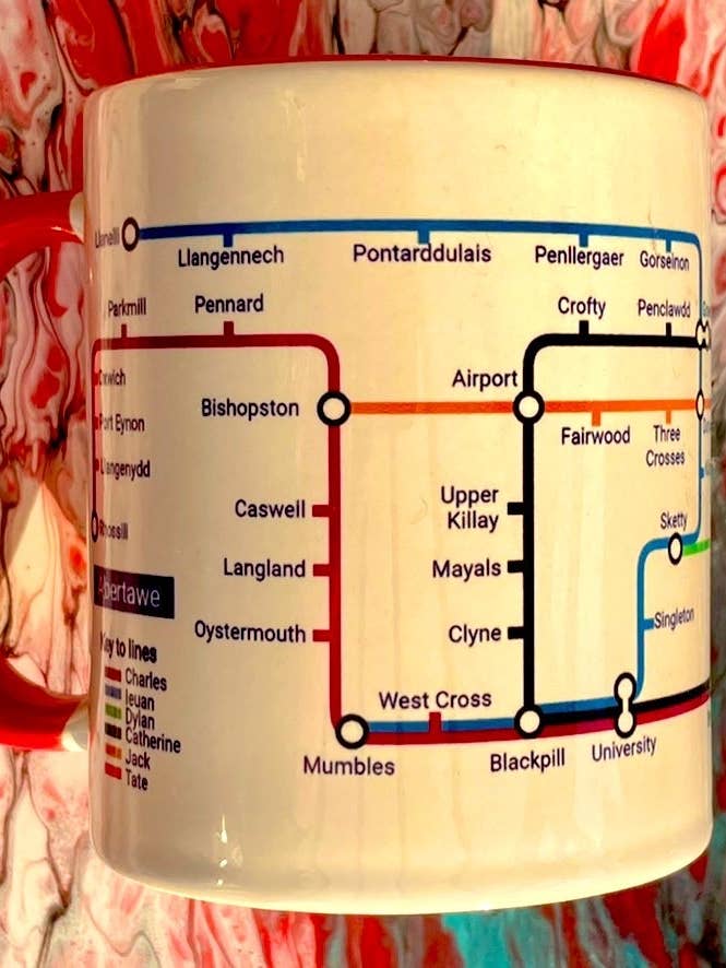 Swansea Metro Mug for wholesale by Marbec Village