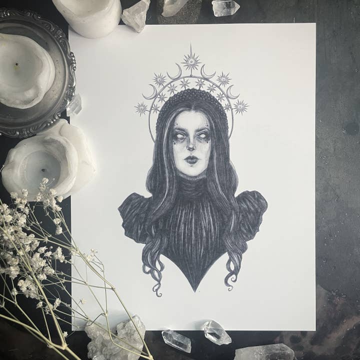 Caitlin McCarthy Art - Wholesale Art print - Nyx Fine Art Print - Greek Goddess of the Night