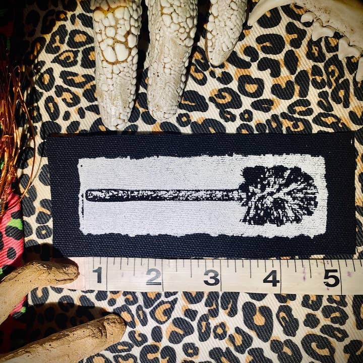 Three Raccoons - Wholesale Patch - Toilet brush sew on patch.6