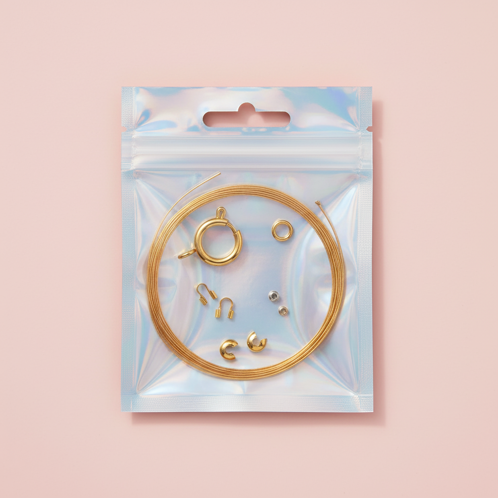 Atelier Jean - Wholesale DIY Craft Kit - JEAN 'N SIP DIY BOX KETTING // FUNKY BEADS CLUB1