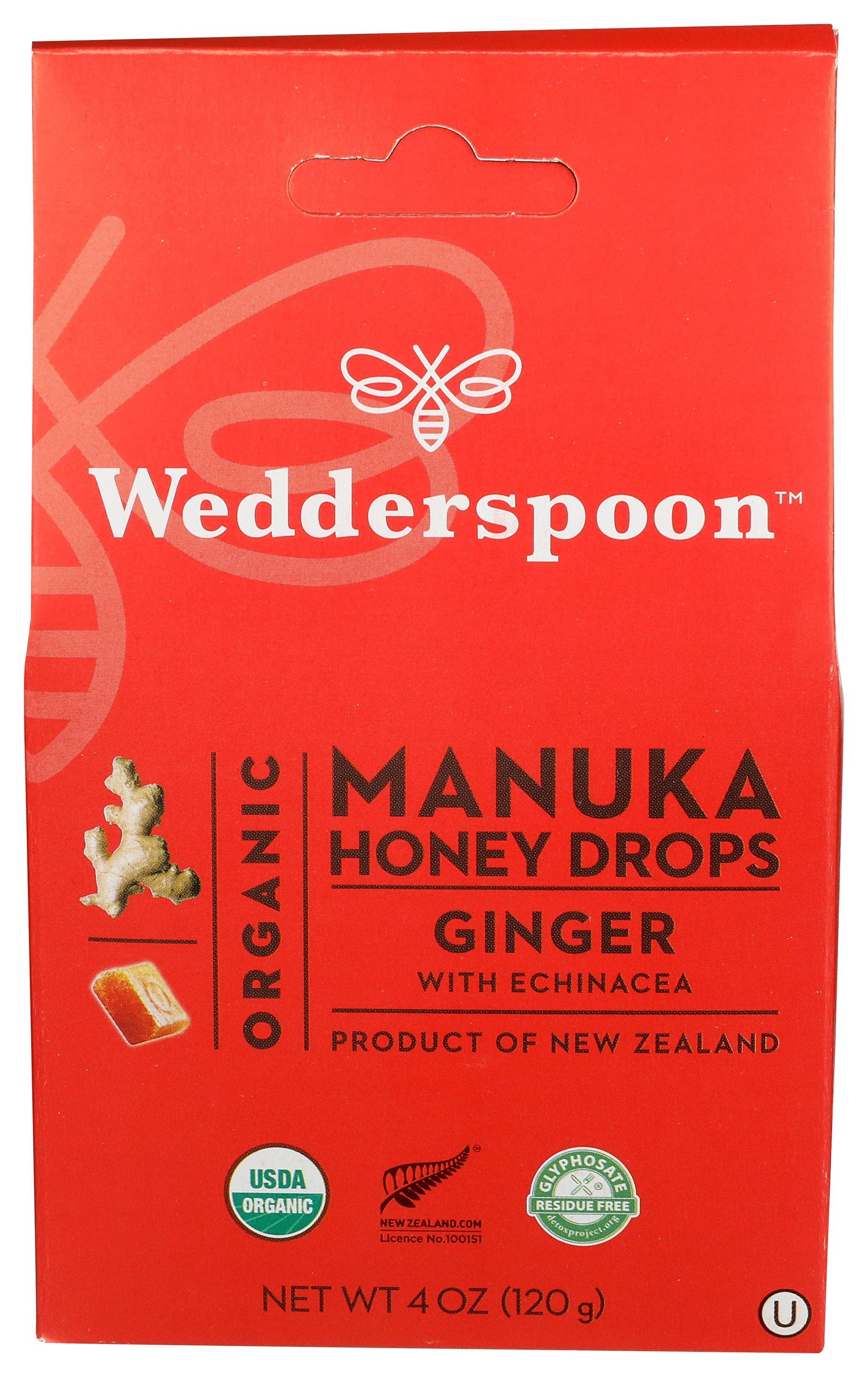 Everyday Supply Co - Wholesale Oral Supplement/Vitamin - WEDDERSPOON DROP MANUKA GINGER - Case of 6