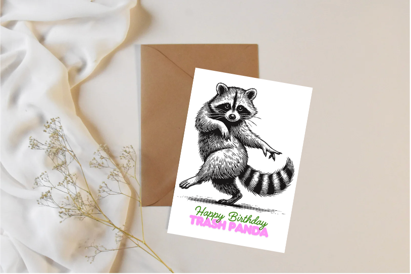 Party Collective - Wholesale Birthday Card - Happy Birthday Trash Panda Card3