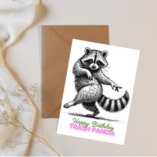 Party Collective - Wholesale Birthday Card - Happy Birthday Trash Panda Card3