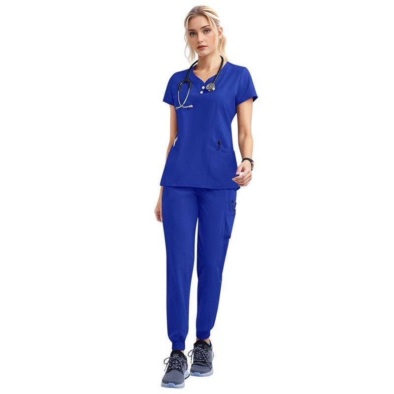 FurDecoration - Wholesale Healthcare Uniform - Women's - Short Sleeve Straight Leg Scrub Suit5