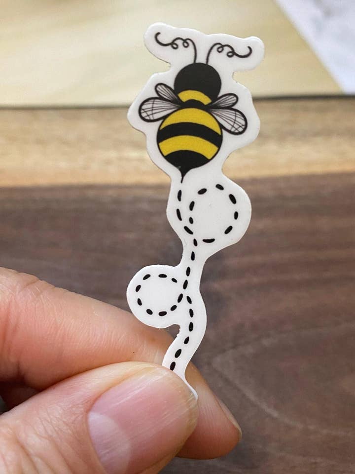 Bee Sticker, Mini Sticker for wholesale by Beth Ann Erickson Designs