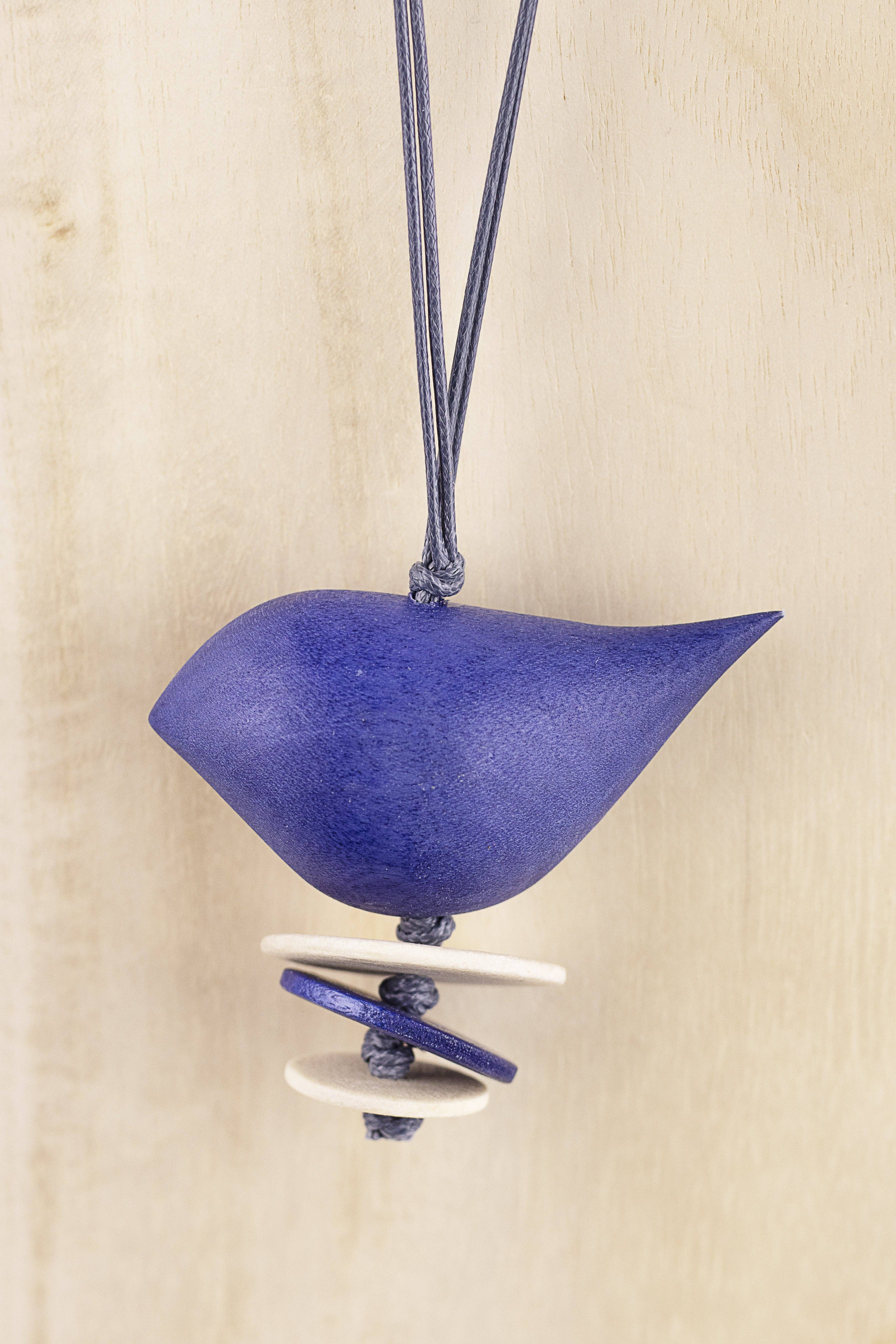 NOA ECCO - Wholesale Pendant/Charm Necklace - Wooden pendant with bird1