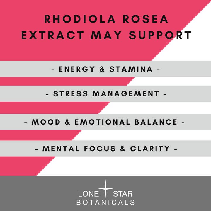 Lone Star Botanicals - Wholesale Protein/Superfood Powder - Organic Rhodiola Rosea Extract Powder -- 3.52 oz