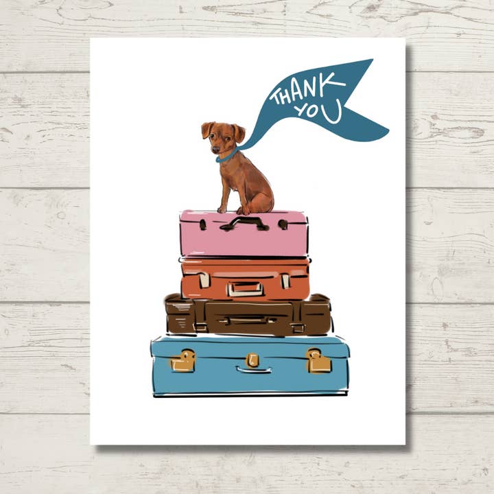 Fable & Sage – Engroshandel Takkekort – Hund lykønskningskort | Pet Sitter Thank You Card | Pawesome0