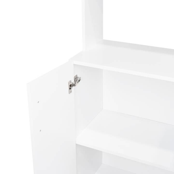 Bianco Dispensa da cucina Linden 76,8" alta con due armadi in vendita all'ingrosso su Faire5