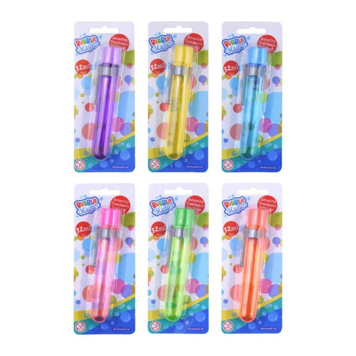 Kids Party Craft – wholesale Bubble wand – Child – Touchable Bubble Test Tube With Wand